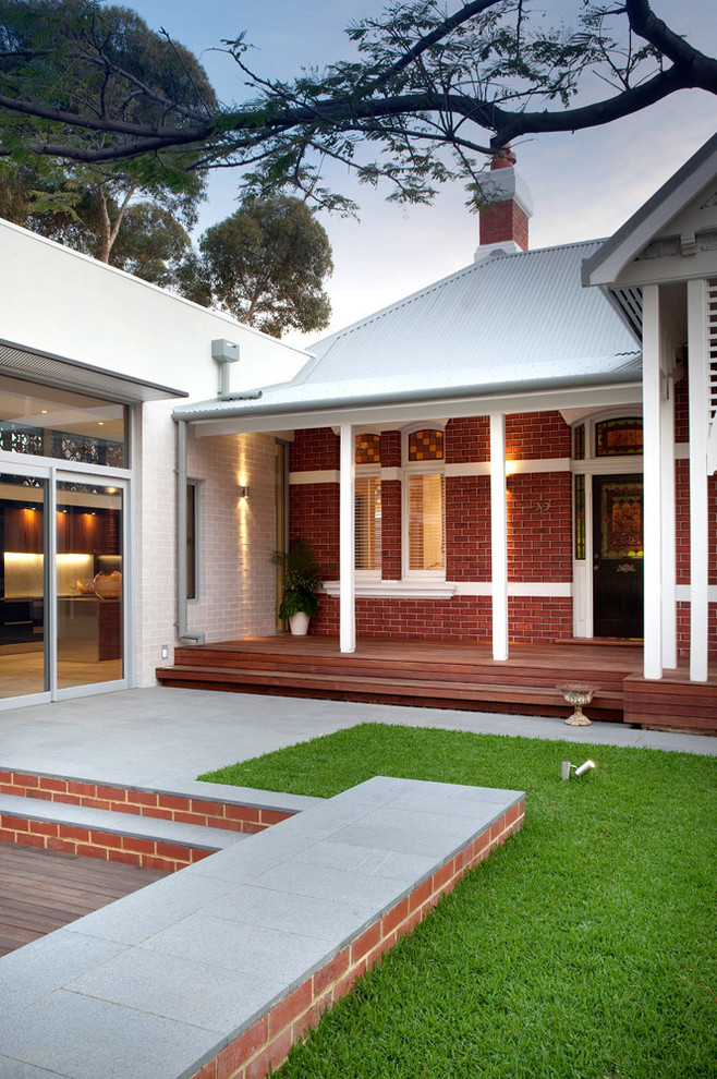 Example of a minimalist exterior home design in Perth