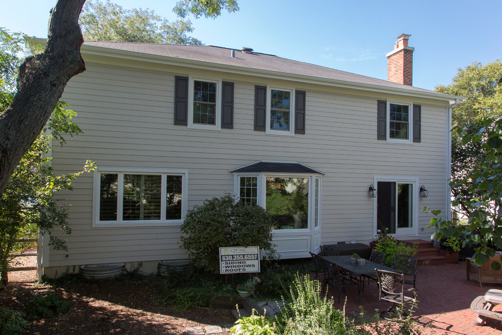 Classy Cobblestone James Hardie siding in Glen Ellyn Traditional