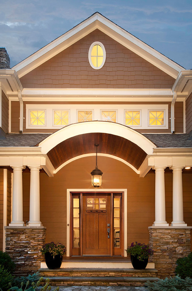 Clopay Craftsman Front Entry Door Traditional Exterior Other by