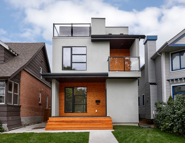 Cloverdale Single Detached House - Modern - House Exterior - Edmonton ...