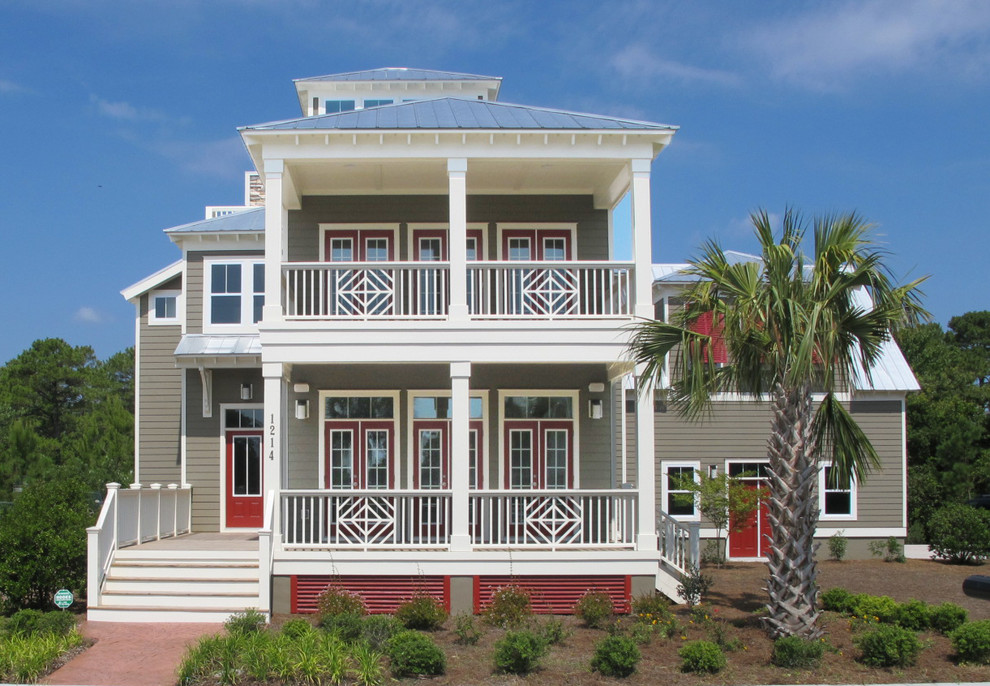 Coastal Cottage Exteriors Beach Style Exterior