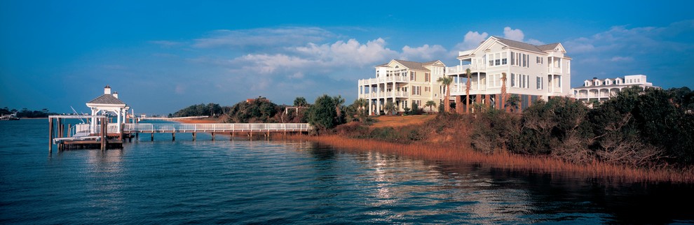Beach style house exterior in Wilmington.