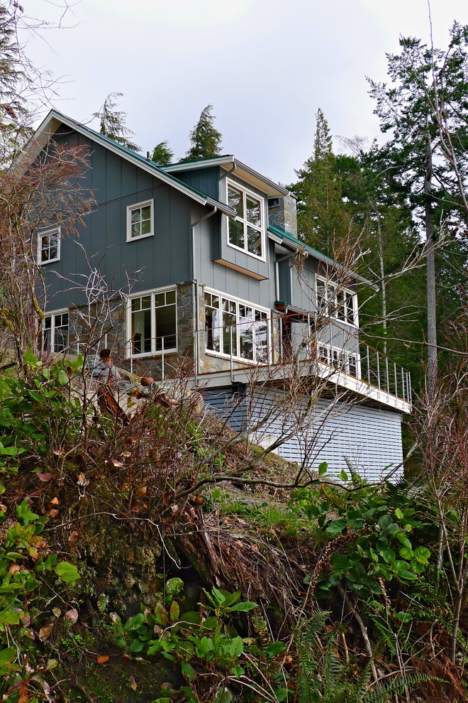 Coastal House on Vancouver Island Beach Style Exterior Vancouver