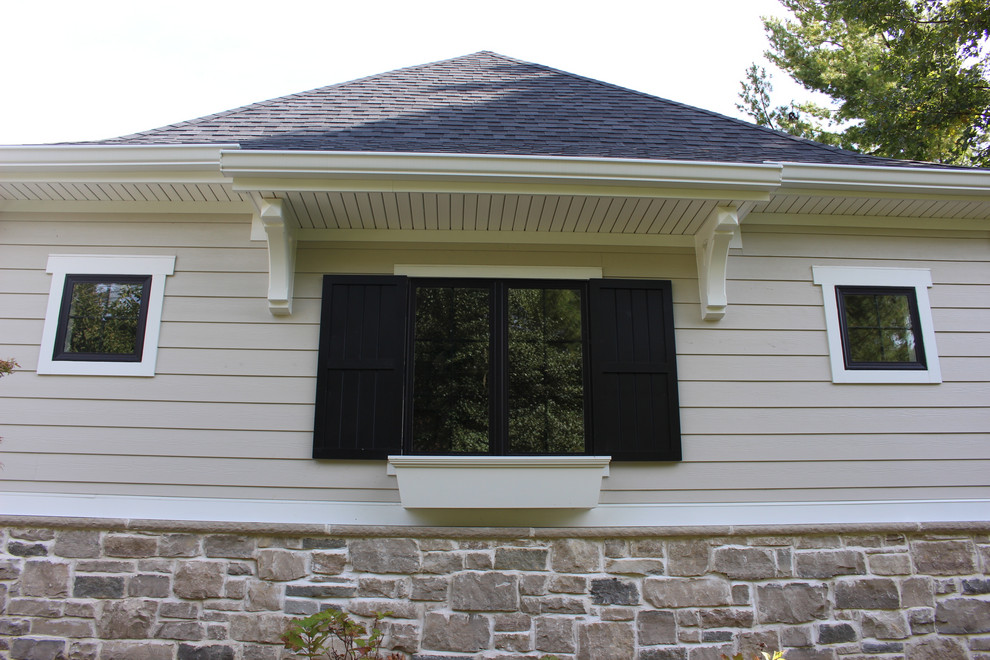 Cobble Stone James Hardie Siding 2 Olivette, MO Rustic Exterior