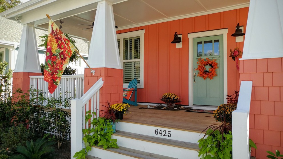 Colors Of The Cottages Coral Cottage Beach Style Exterior Wilmington By The Cottage Building Company Houzz