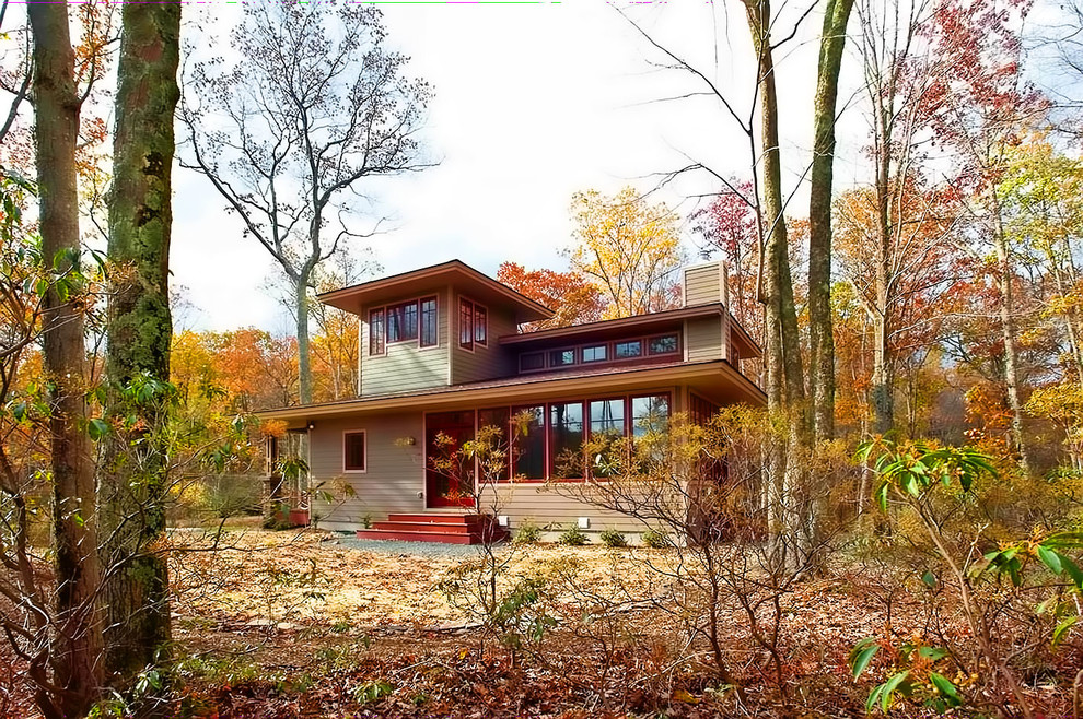 Conashaugh Lake House Craftsman Exterior Philadelphia by HUDSON