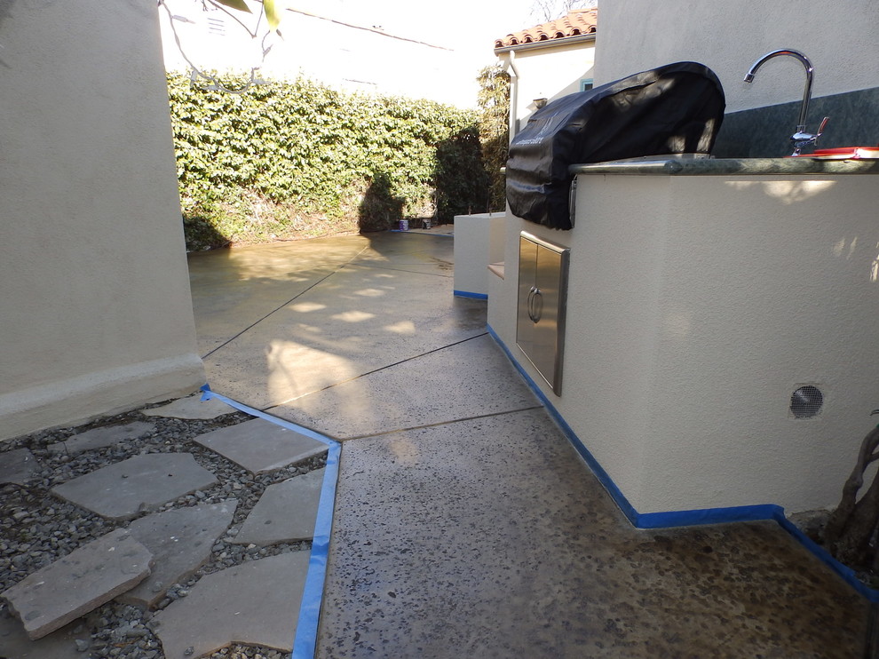 Concrete Patio Staining Rustic Exterior Los Angeles by Tile & Stone Pro Houzz