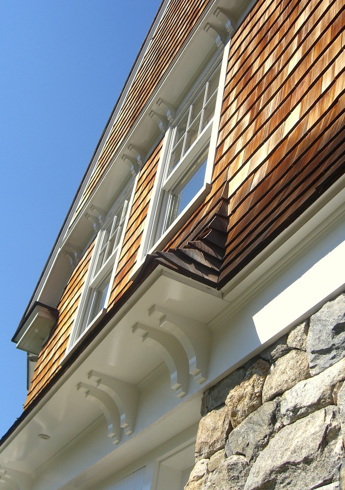 Foto della facciata di una casa vittoriana
