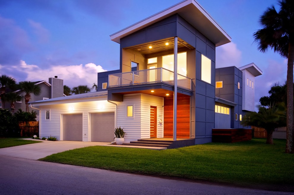 Example of a trendy exterior home design in Jacksonville