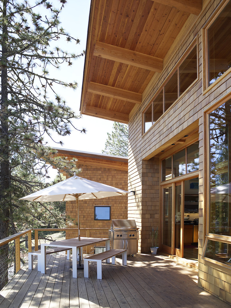Einstöckige Moderne Holzfassade Haus in Portland