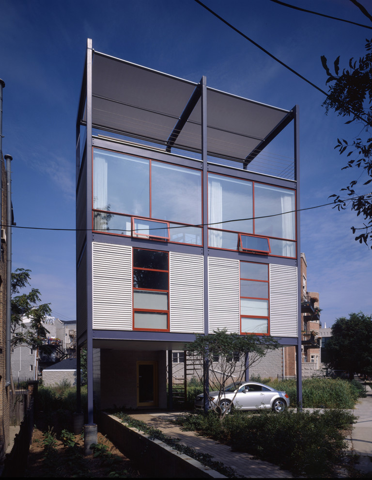 Contemporary metal exterior home idea