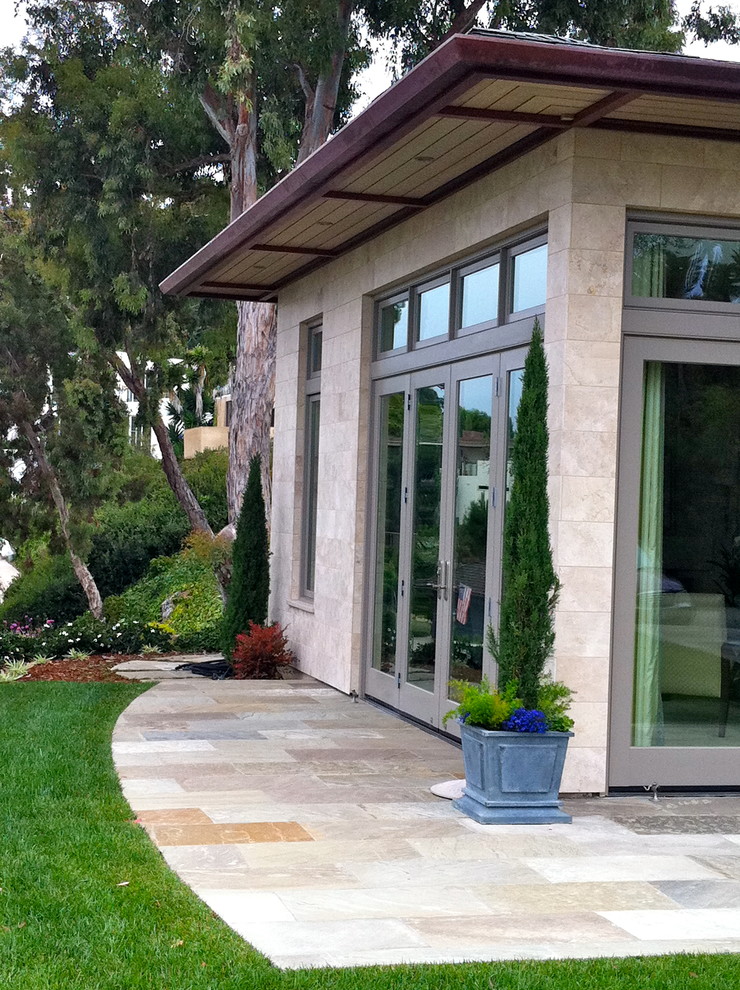 Contemporary La Jolla landscape architecture, courtyard, pool