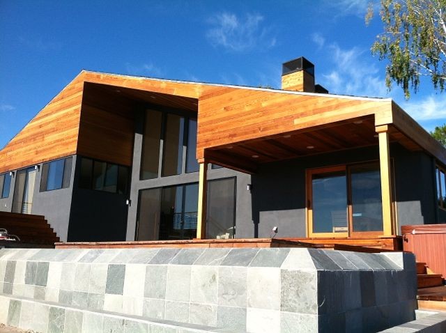 Inspiration for a contemporary exterior home remodel in Other