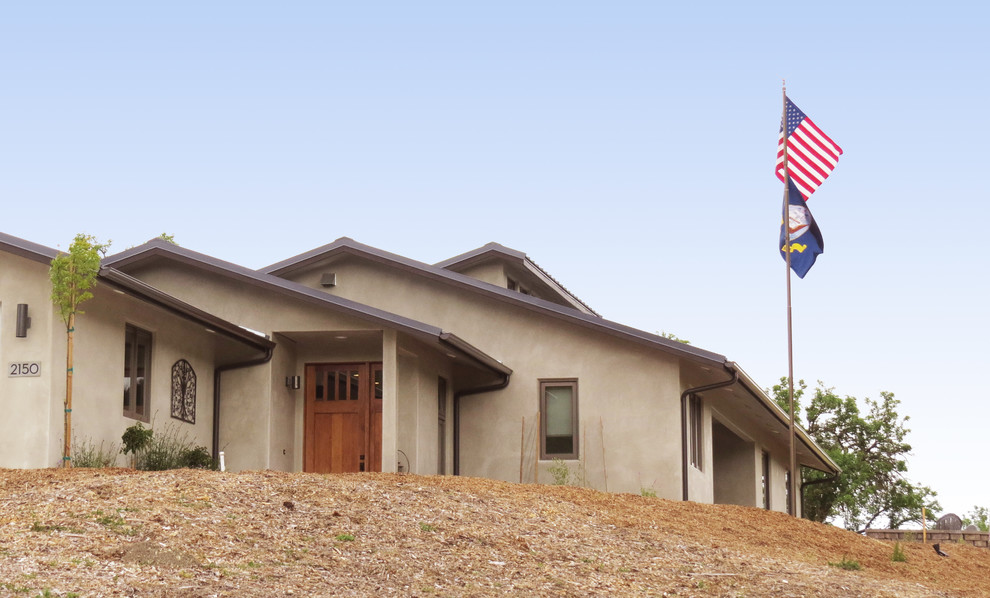 Contemporary Ranch Paso Robles, CA Transitional Exterior San