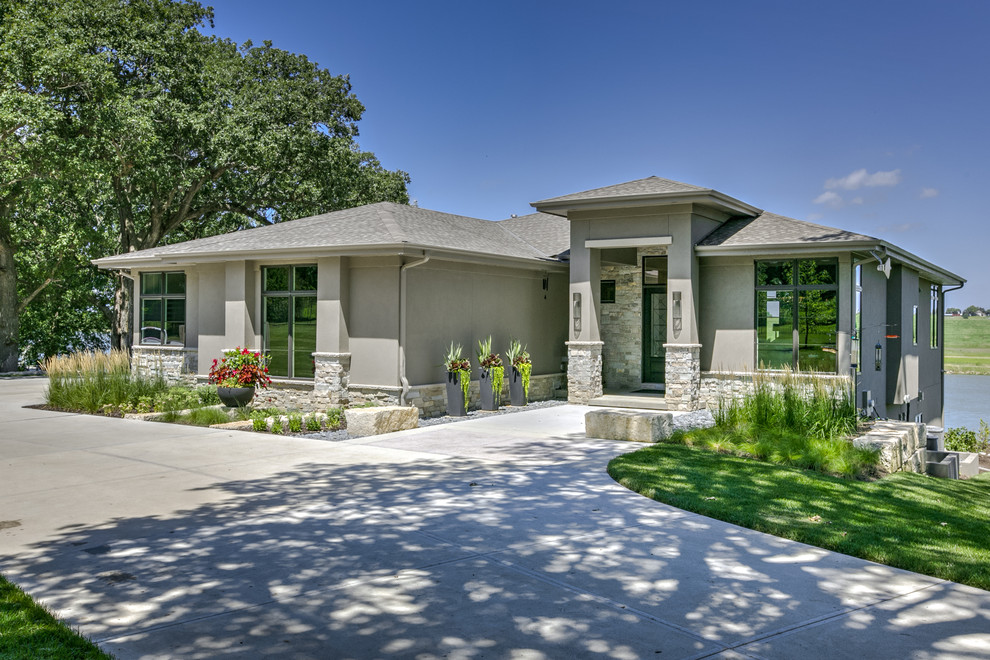 Copper Cove Contemporary Exterior Omaha by Falcone Hybner