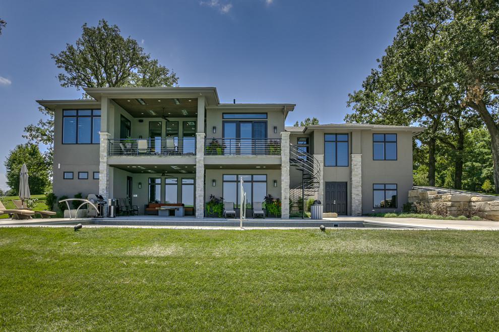 Copper Cove Contemporary Exterior Omaha by Falcone Hybner