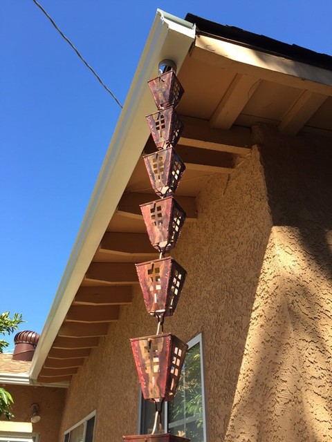 Copper chain building 