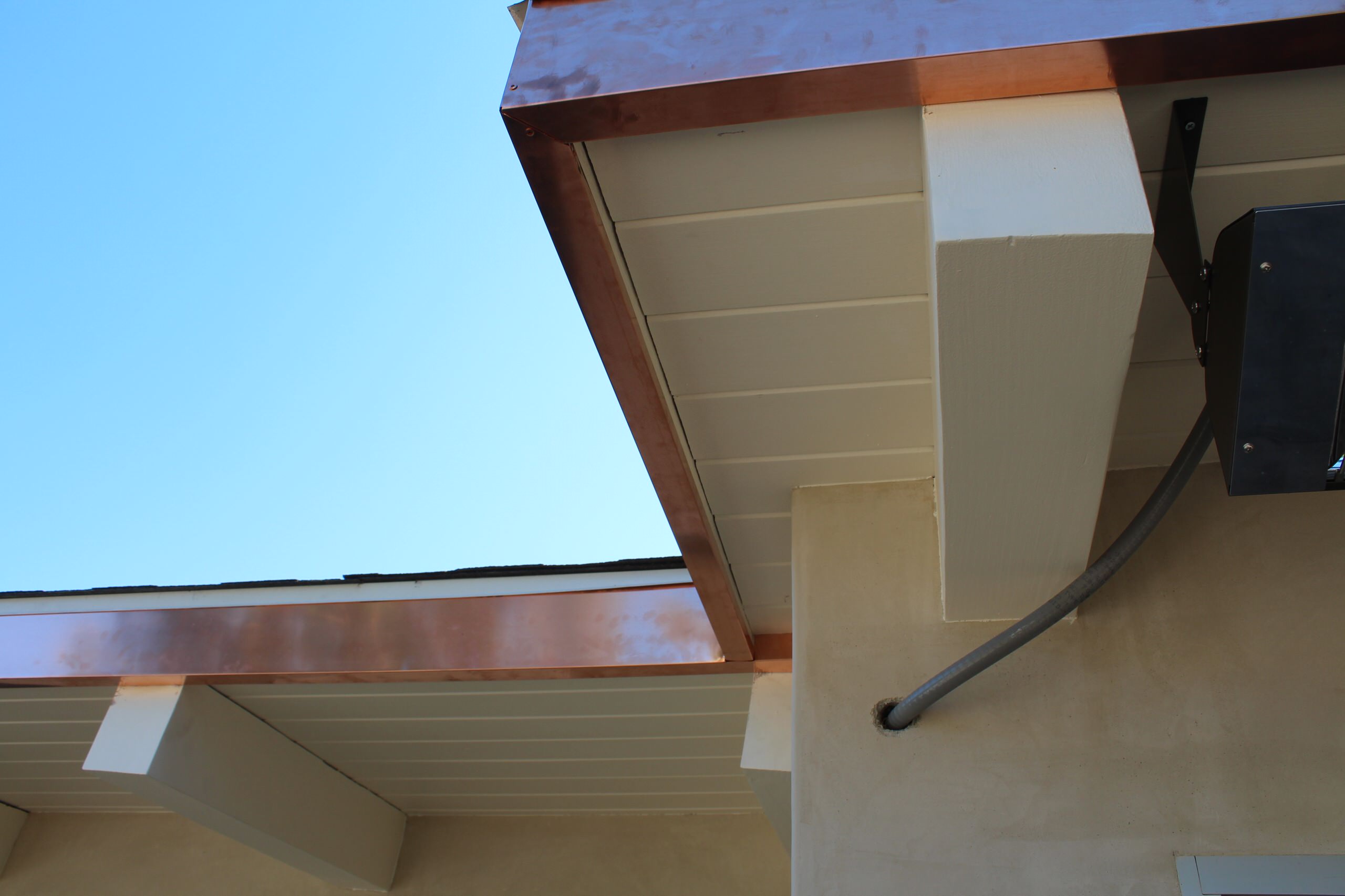 Copper Fascia Wrap and Angle Face Gutters, . Santa Monica. - Contemporary -  Exterior - Los Angeles - by A Plus Gutter Systems | Houzz