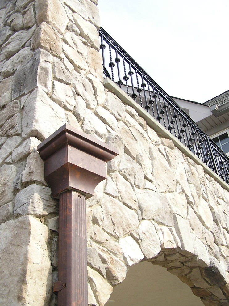 Copper Gutters Traditional Exterior New York by The Brothers