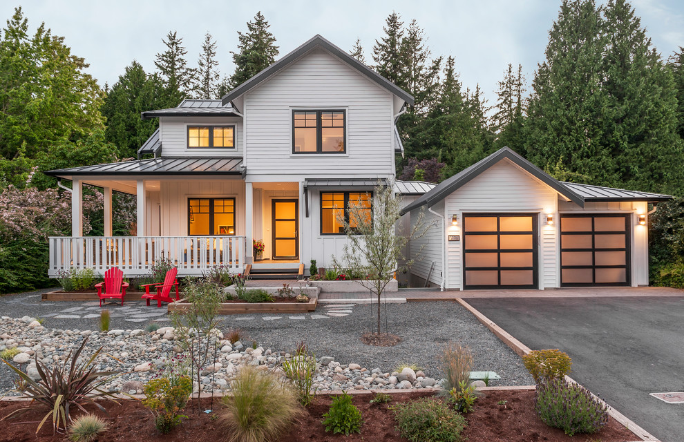 Cordova Cottage Farmhouse Exterior by Hoyt Design Co. Houzz
