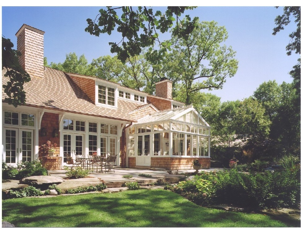 Corner Entry House Traditional Exterior Chicago by Stuart Cohen