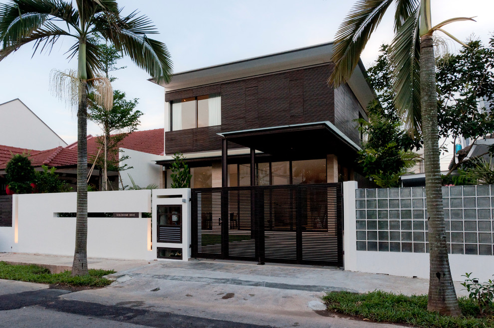 Corner Terrace House Bloxhome Drive Singapore Modern Exterior Singapore By Architology