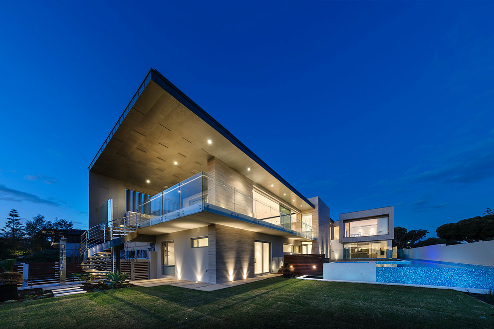 Modernes Haus mit Flachdach in Perth