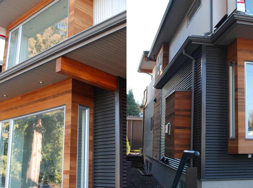 This is an example of a contemporary house exterior in Vancouver.