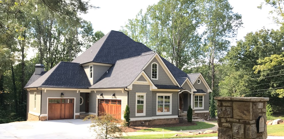 Example of an eclectic exterior home design in Atlanta