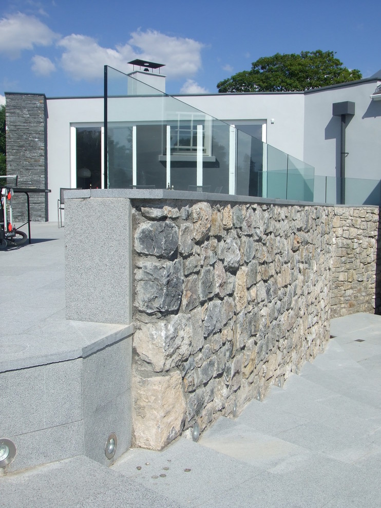 Inspiration for a contemporary exterior home remodel in Dublin