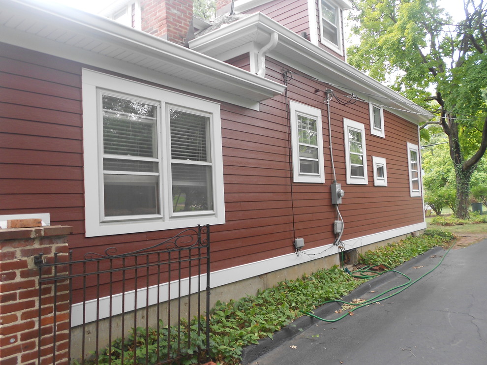 Countrylane Red James Hardie Siding Installation Ladue, MO. (63124
