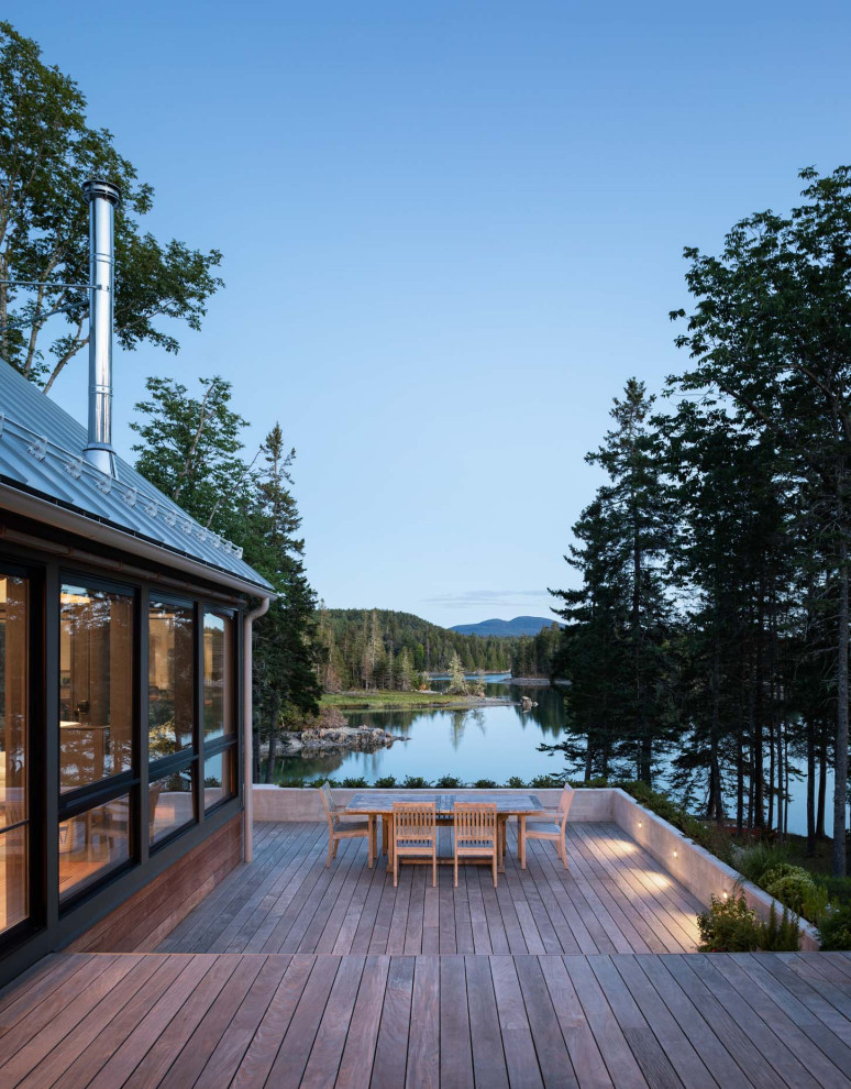Свежая идея для дизайна: дом среднего размера в скандинавском стиле - отличное фото интерьера