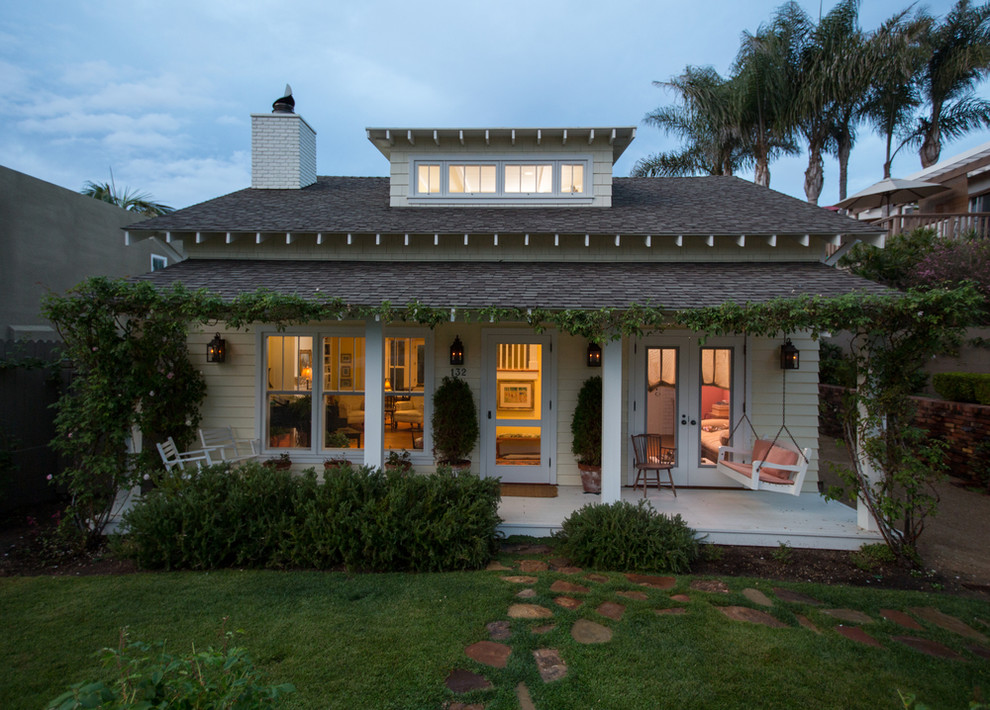 Example of an arts and crafts exterior home design in San Diego