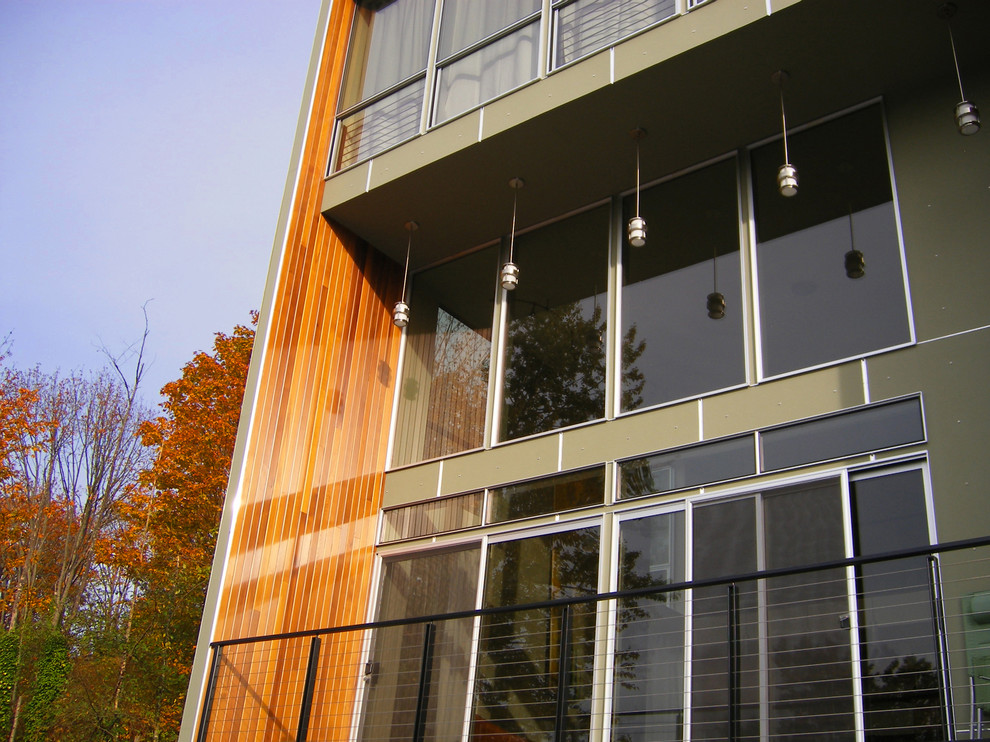 This is an example of a modern house exterior in Seattle.