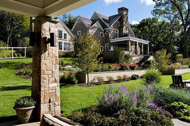 This is an example of a traditional house exterior in New York.