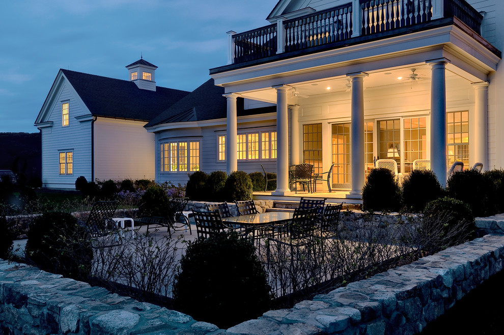Traditional two-story exterior home idea in New York