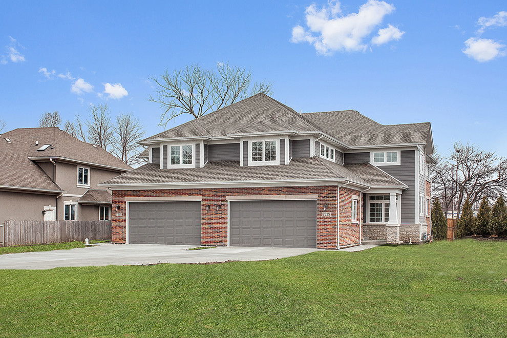 Crystal Place Townhomes Contemporary House Exterior Chicago by