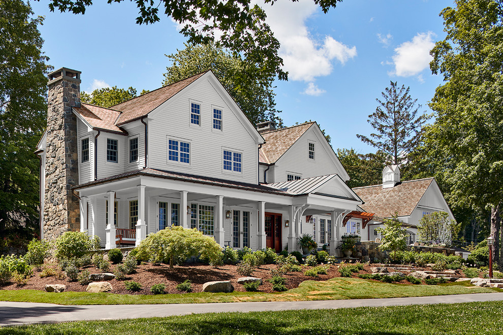 CT Farm House Farmhouse Exterior New York by PH Architects Houzz