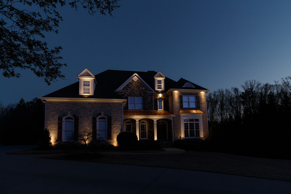 Cumming, GA House Lighting Project 3 Traditional Exterior