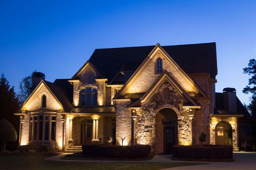 Cumming, GA House Lighting Project Traditional Exterior Atlanta