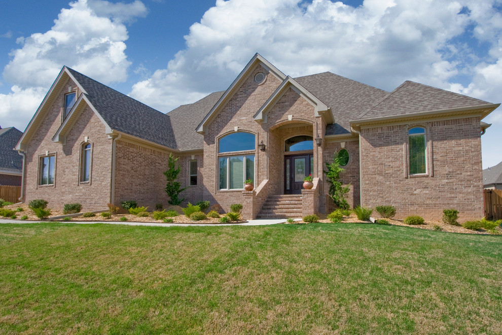 Custom Brick Home in Benton Arkansas Traditional Exterior Little