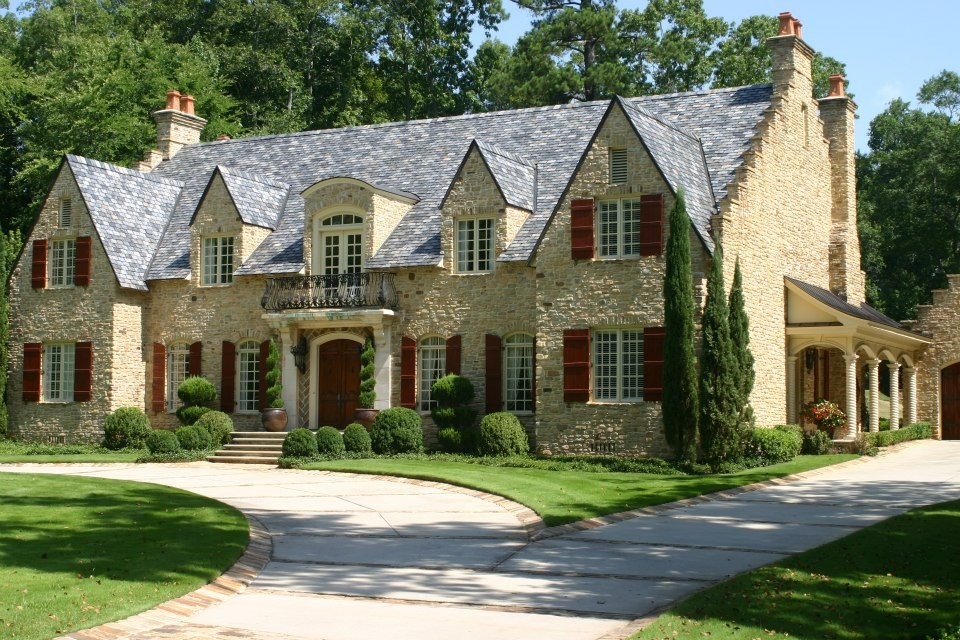 Custom European Style Home Traditional Exterior Atlanta by Sdh