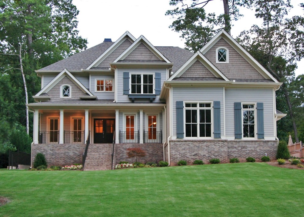 Custom HomeAtlanta Exterior Atlanta by Fitzgerald Construction