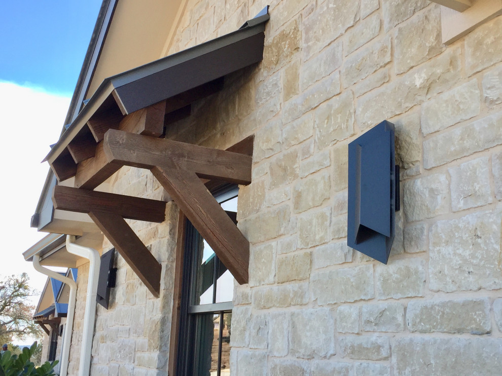 Custom Home Traditional Exterior Austin by Burdett