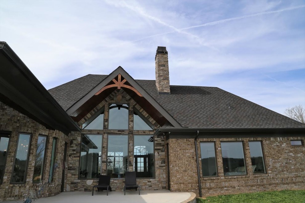 Custom Home Exterior Nashville by C. Laney and Sons Construction