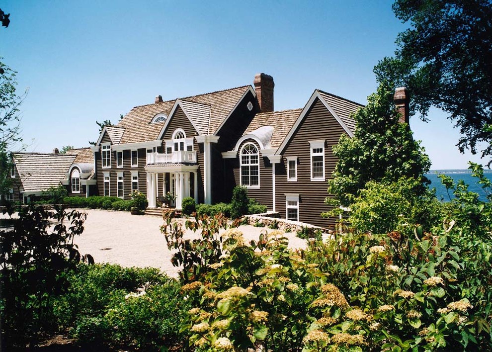 Custom Home, Fishers Island, New York Beach Style Exterior New