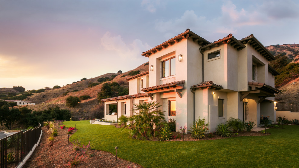 Custom Home Glendora CA Mediterranean Exterior Los Angeles by La Placa Development Houzz