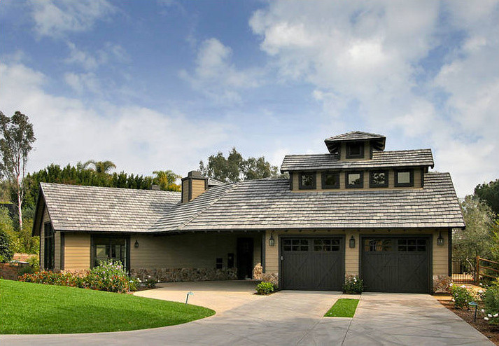 This is an example of a traditional house exterior in San Diego.