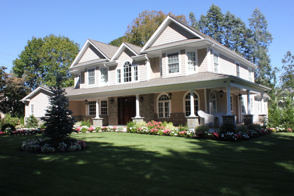 This is an example of a traditional house exterior in New York.