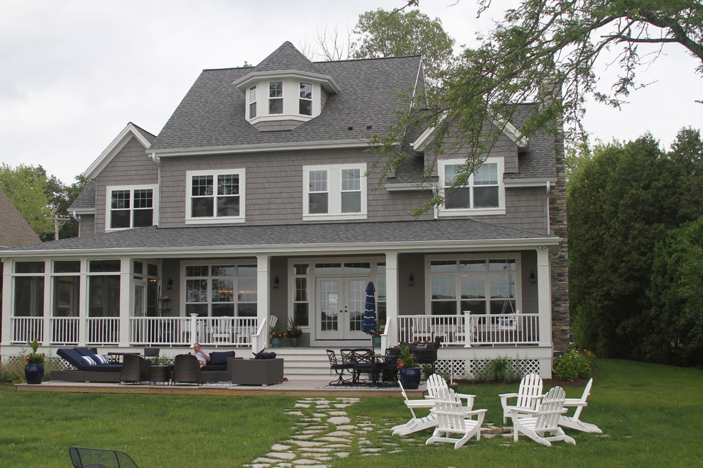 Custom Lake Home Nagawicka Traditional Exterior Milwaukee by